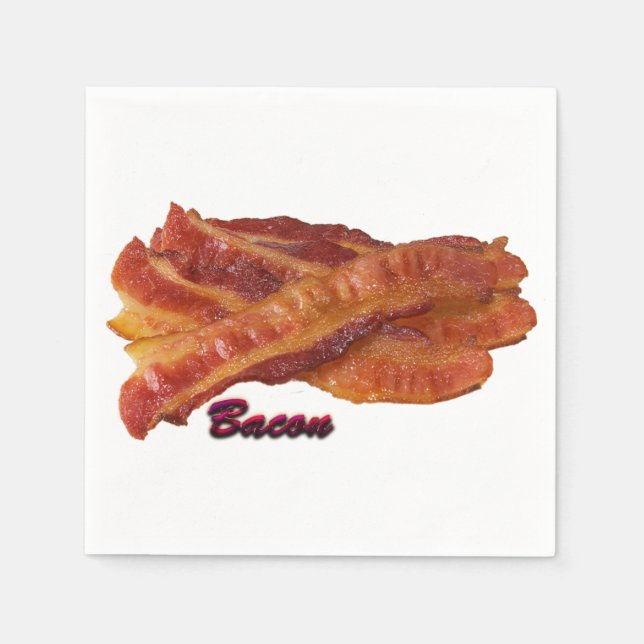 Strips of Bacon Napkins (Front)