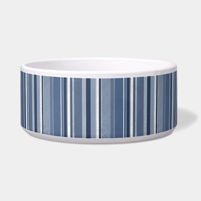 Strips of Blue and white Bowl (Front)