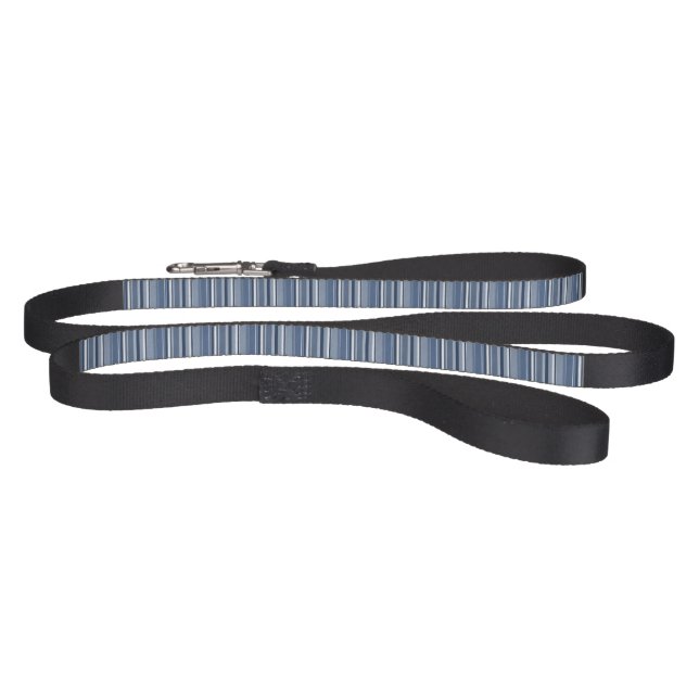 Strips of Blue and white Pet Leash (Full)