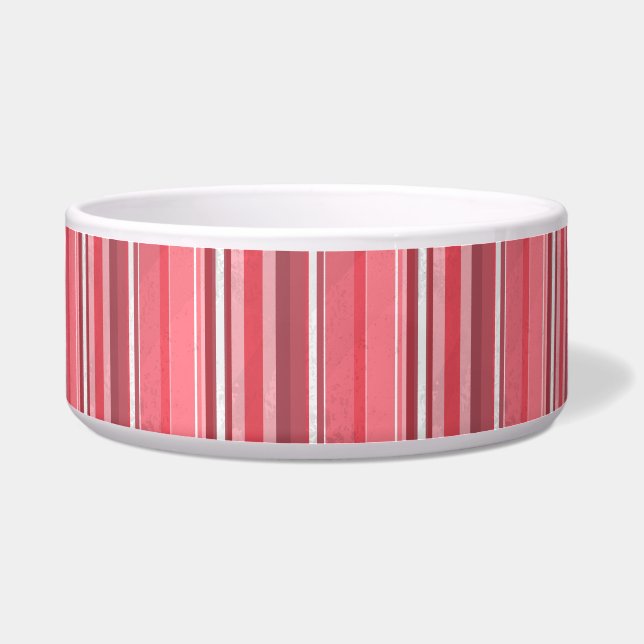 Strips of Pink Bowl (Front)