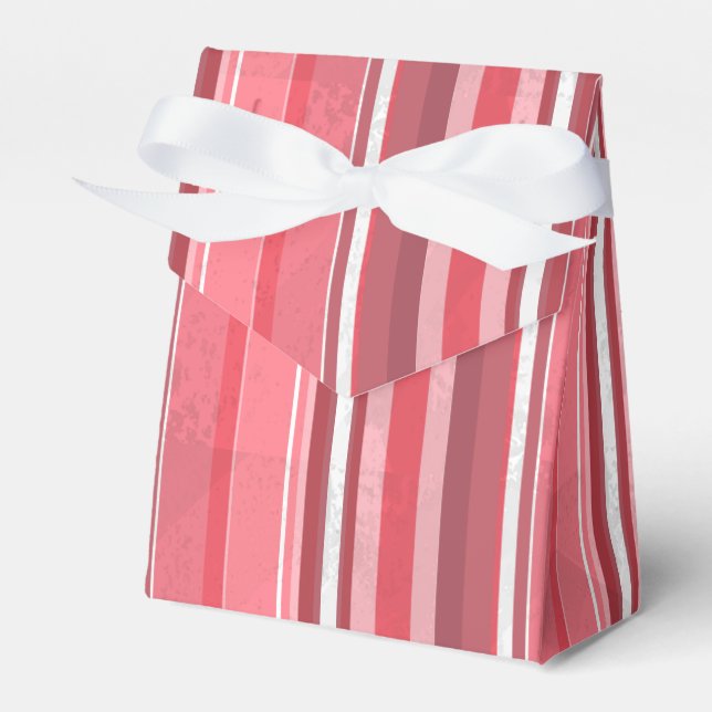 Strips of Pink Favor Boxes (Front Side)