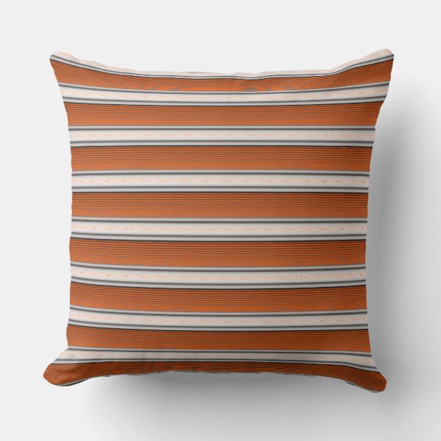 strips throw pillow (Front)