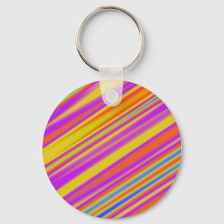 Stripy Abstract Keychain