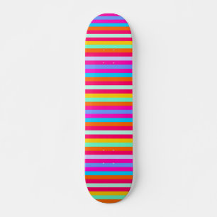 Stripy Color Skateboard