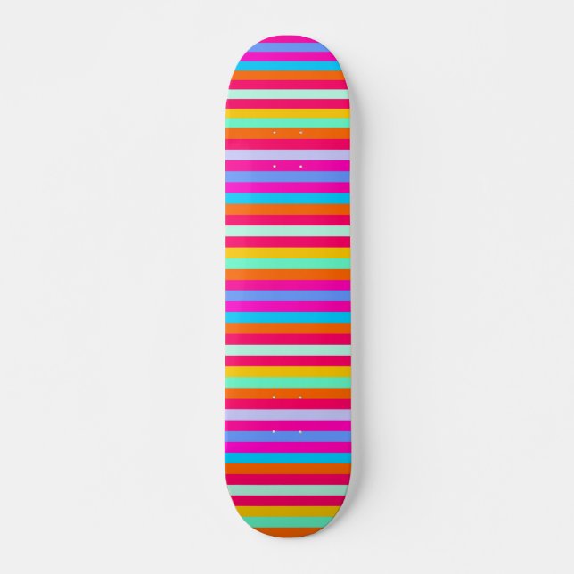 Stripy Color Skateboard (Front)