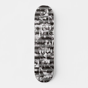 Stripy Graffiti Skateboard Deck