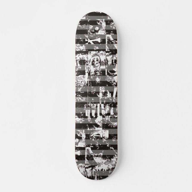 Stripy Graffiti Skateboard Deck (Front)