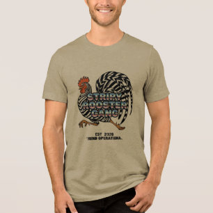 Stripy Rooster Gang Trend Operational Tri-Blend Shirt