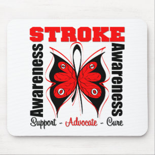 Stroke Awareness Butterfly Mouse Pad