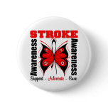 Stroke Awareness Butterfly Pinback Button