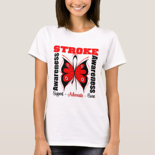 Stroke Awareness Butterfly T-Shirt