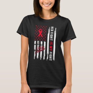 Stroke Awareness Her Fight Is My Fight Survivor Di T-Shirt