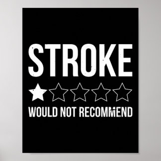 Stroke Awareness Month Funny Stroke Survivor  Poster