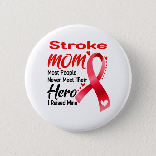 Stroke Awareness Month Ribbon Gifts Button