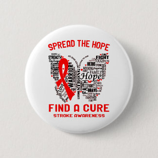 Stroke Awareness Month Ribbon Gifts Button