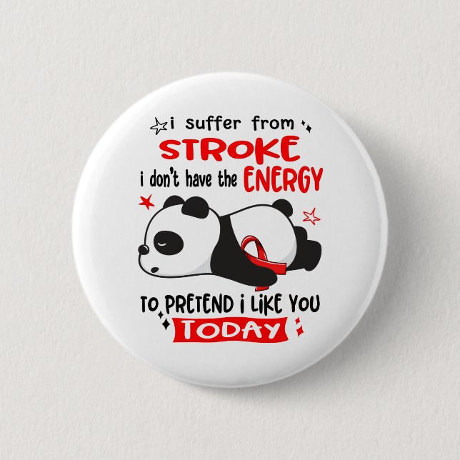 Stroke Awareness Month Ribbon Gifts Button (Front)