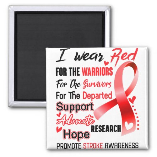 Stroke Awareness Month Ribbon Gifts Magnet
