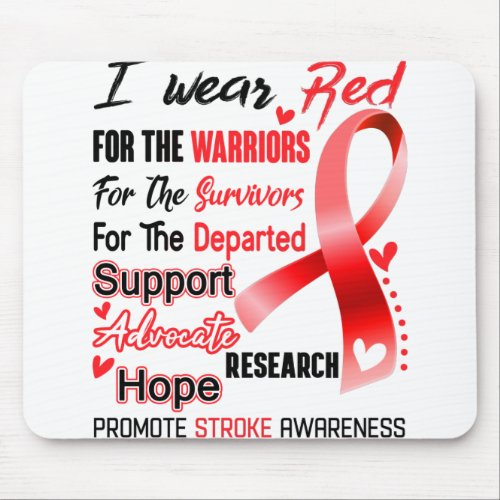 Stroke Awareness Month Ribbon Gifts Mouse Pad