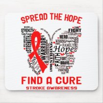Stroke Awareness Month Ribbon Gifts Mouse Pad