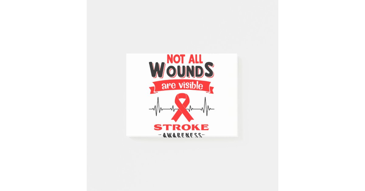 Stroke Awareness Month Ribbon Gifts Postit Notes Zazzle