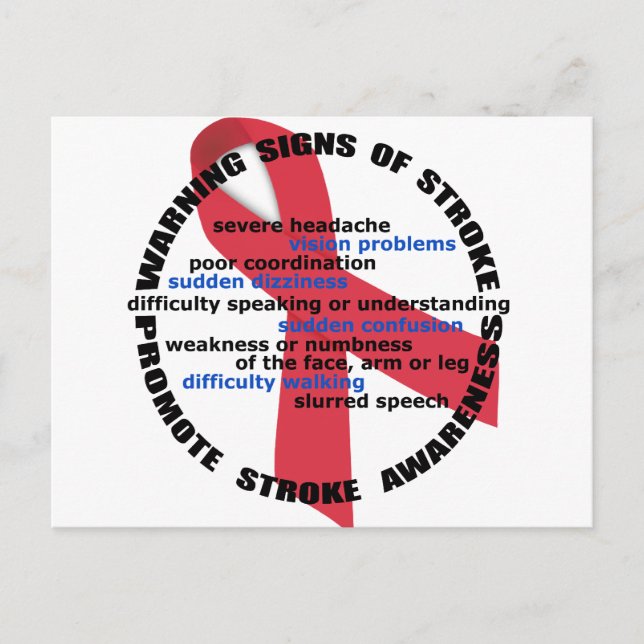 Stroke Awareness & Prevention Postcard (Front)