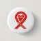 Stroke Awareness Red Heart Ribbon Custom Art Pin