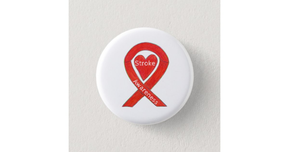 Stroke, Heart Disease Awareness Ribbons (Red Color Ribbon)