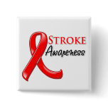 Stroke Awareness Ribbon Pinback Button
