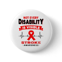 Stroke Awareness Ribbon Support Gifts Button