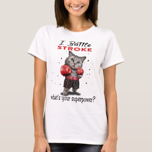 Stroke Awareness Ribbon Support Gifts T_Shirt