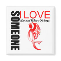 Stroke Awareness Someone I Love Earned Their Wings Magnet