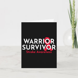 Stroke Awareness Stroke Warrior Stroke Survivor Gi Card