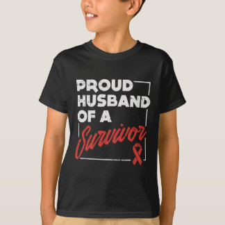 Stroke Awareness Support Aneurysm Proud Husband Su T-Shirt