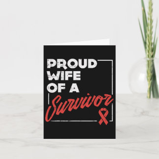 Stroke Awareness Support Aneurysm Proud Wife Survi Card