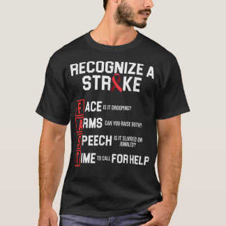 Stroke Awareness Survivor Fast Strong Warrior T-Shirt