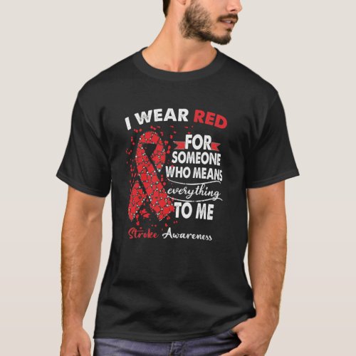 Stroke Awareness Warrior Support Survivor Gift  T_Shirt