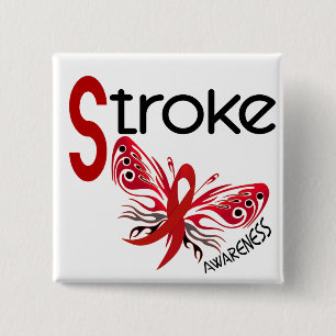 Stroke BUTTERFLY 3.1 Pinback Button
