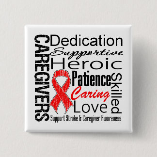 Stroke Caregivers Collage Button