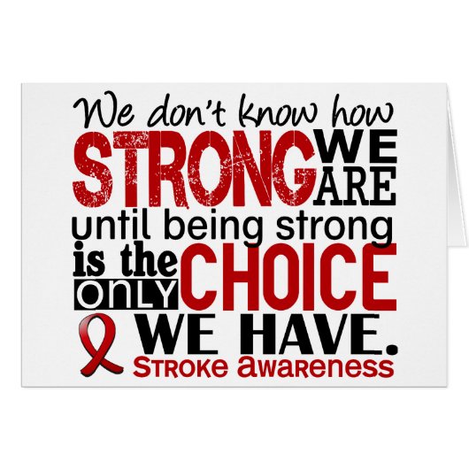 Stroke How Strong We Are Cards (Front Horizontal)