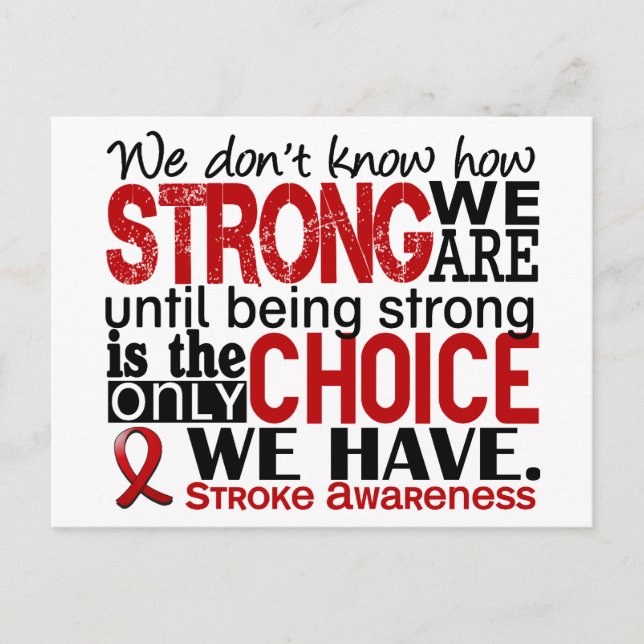Stroke How Strong We Are Postcard (Front)