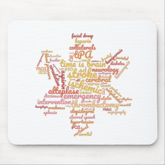 Stroke Ischemic TIA Neuro Nurse Doctor Mouse Pad