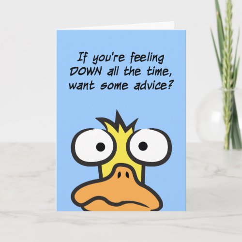 Stroke Of Duck get well Card