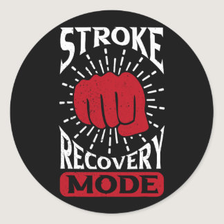 Stroke Recovery Mode  Classic Round Sticker