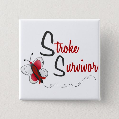 Stroke Survivor BUTTERFLY SERIES 2 Button