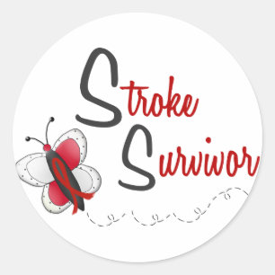 Stroke Survivor BUTTERFLY SERIES 2 Classic Round Sticker