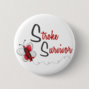 Stroke Survivor BUTTERFLY SERIES 2 Pinback Button