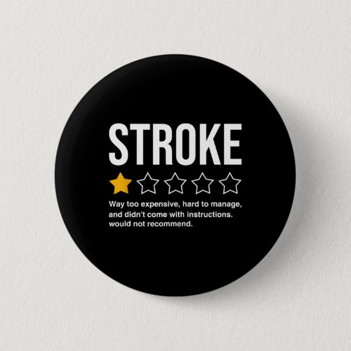 Stroke Survivor Heart Disease Warrior Fighter Card Button