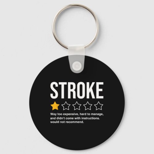 Stroke Survivor Heart Disease Warrior Fighter Card Keychain