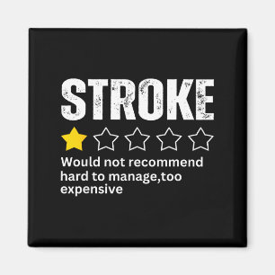 Stroke Survivor Heart Disease Warrior Fighter Card Magnet