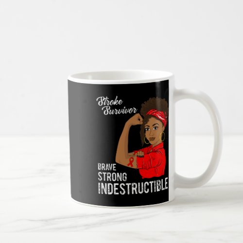 Stroke Survivor Indestructible Warrior Awareness G Coffee Mug